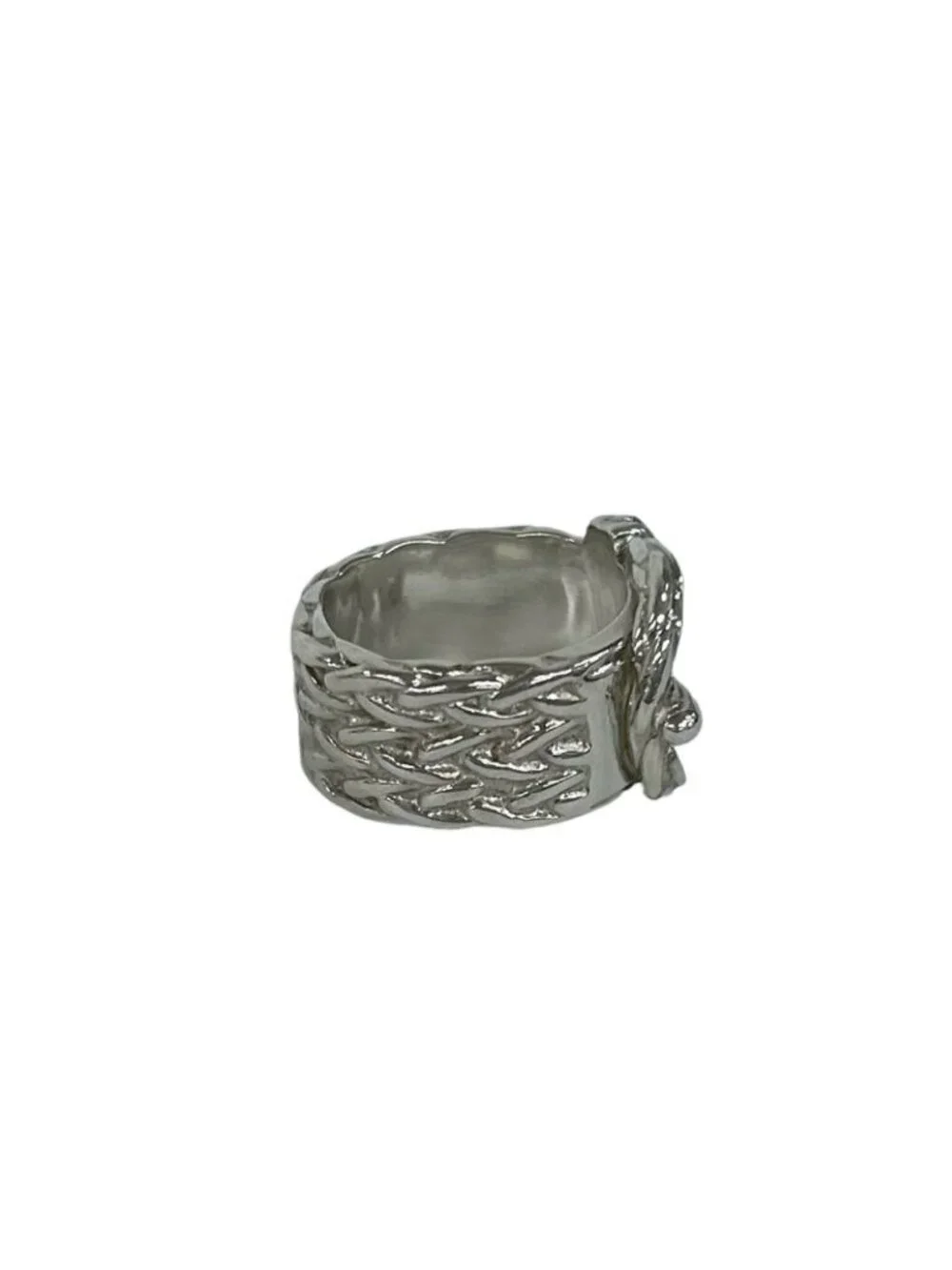 Hermes Vintage Diane Ring 925 Sterling Silver Accessory Sally
